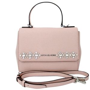 Michael Kors Pink Callie Jewel Satchel Purse